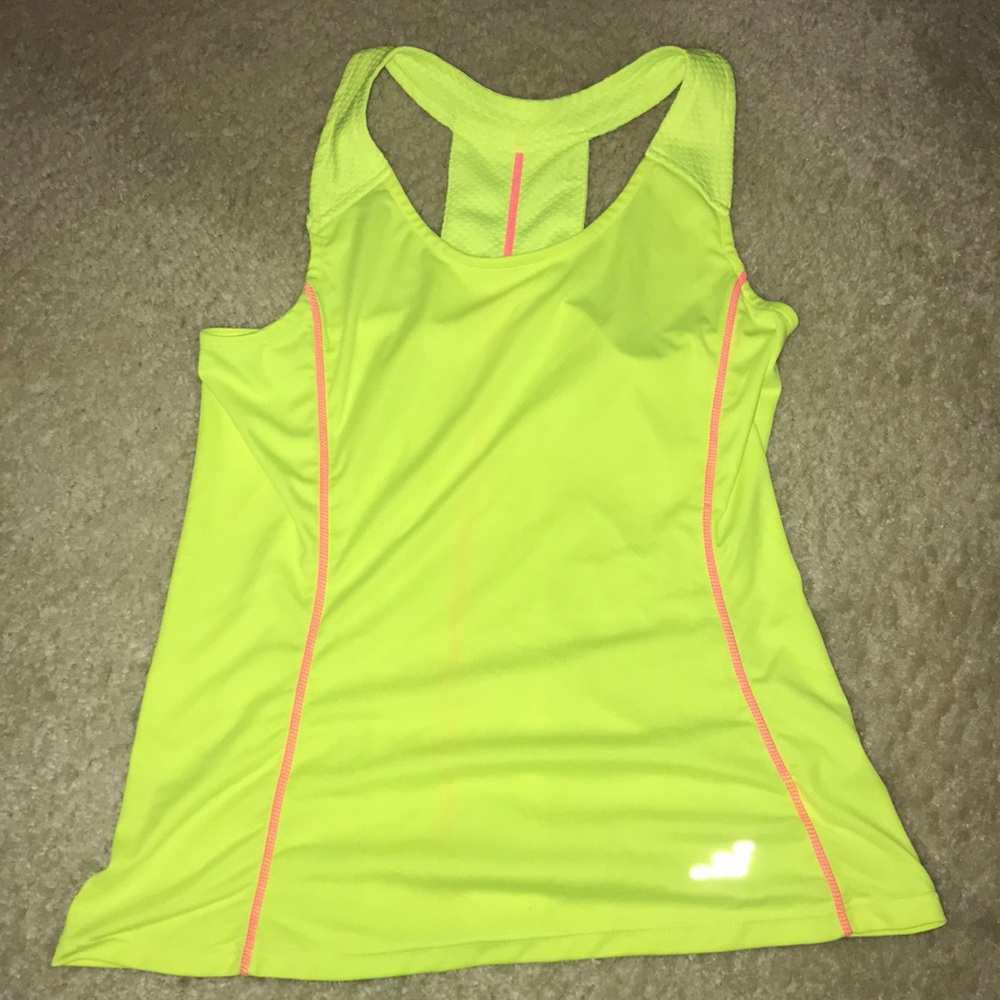 Yellow and Pink Workout Tank Top